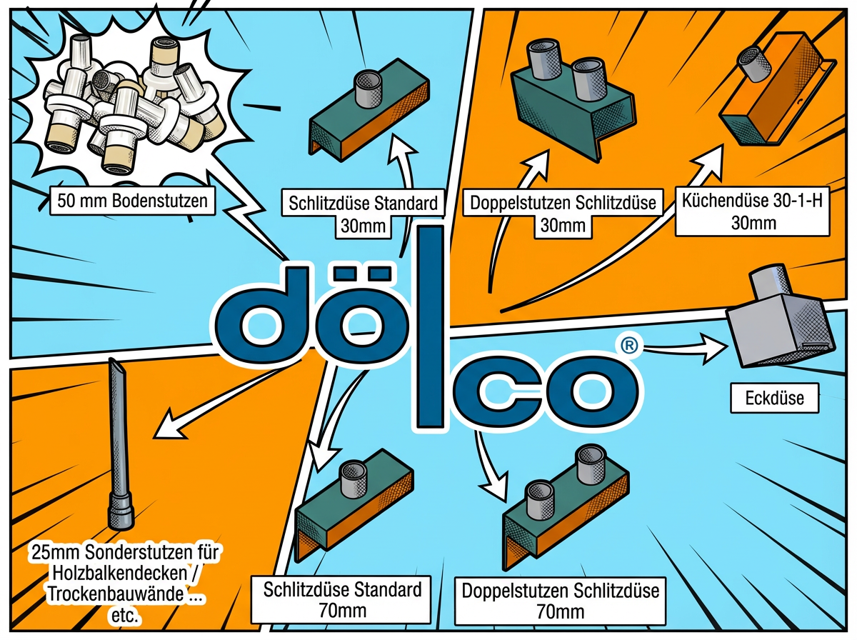 Schlitzdüsen Randfugendüsen DÖLCO